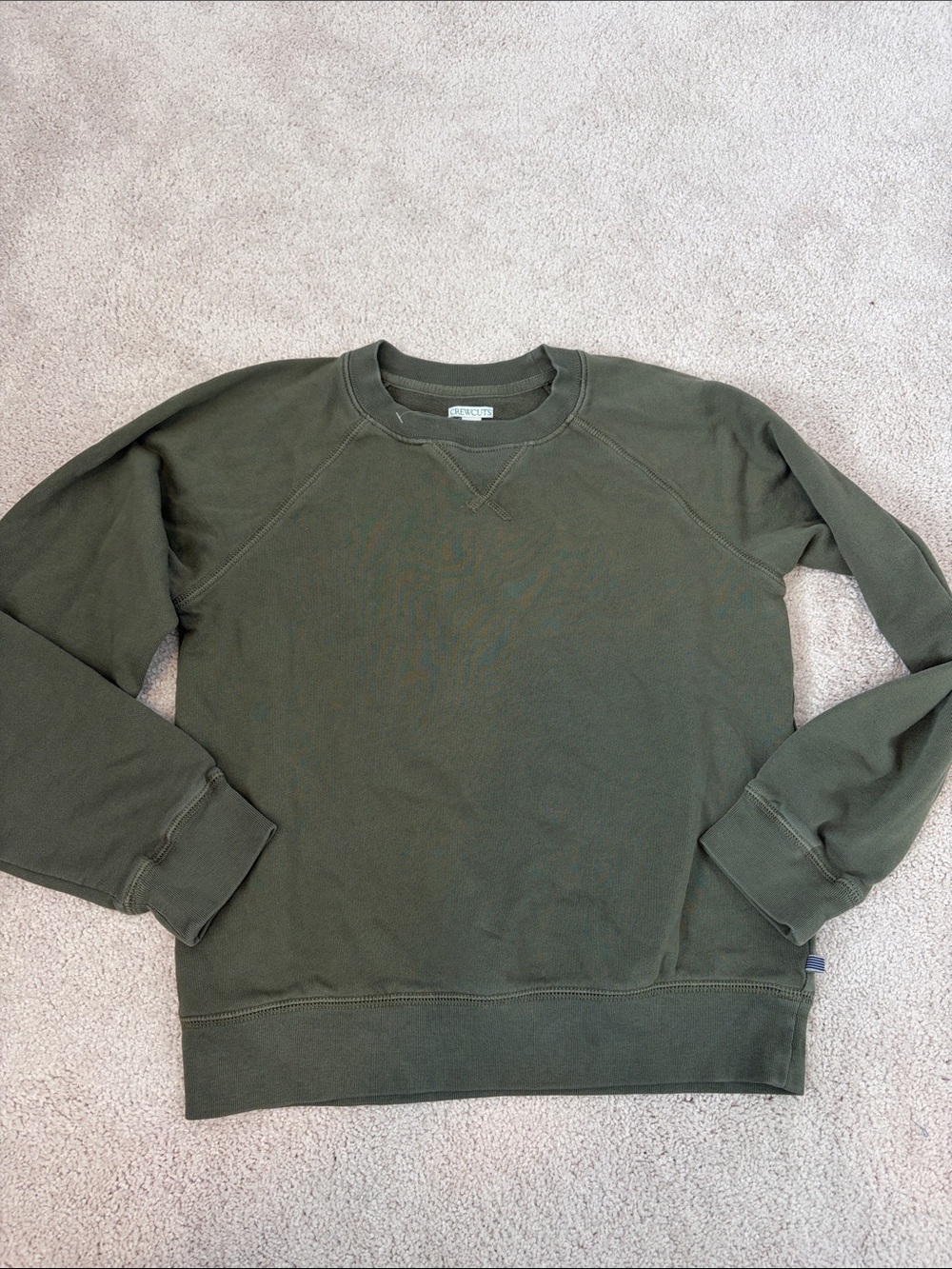 NBW J. Crew Olive Green Sweatshirt, 10-11